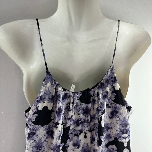 H&M | Floral Polyester Scoop Neck Sleeveless Casual Knee Length Dress sz 6 - Picture 4 of 13